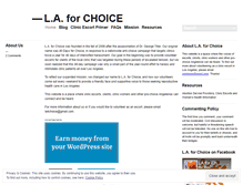 Tablet Screenshot of la4choice.org